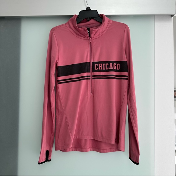 PINK athletic long sleeve quarter zip top - Picture 1 of 4